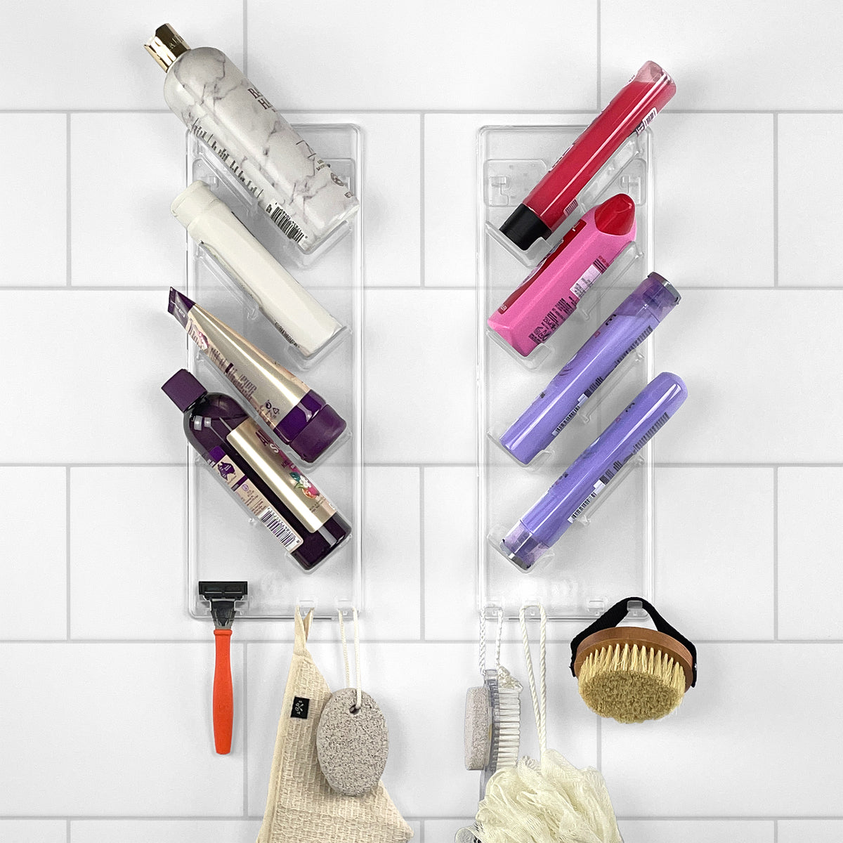 SBW Shower Rack, Easy Glue Install, Bathroom Organiser Caddy — S.B.Weston