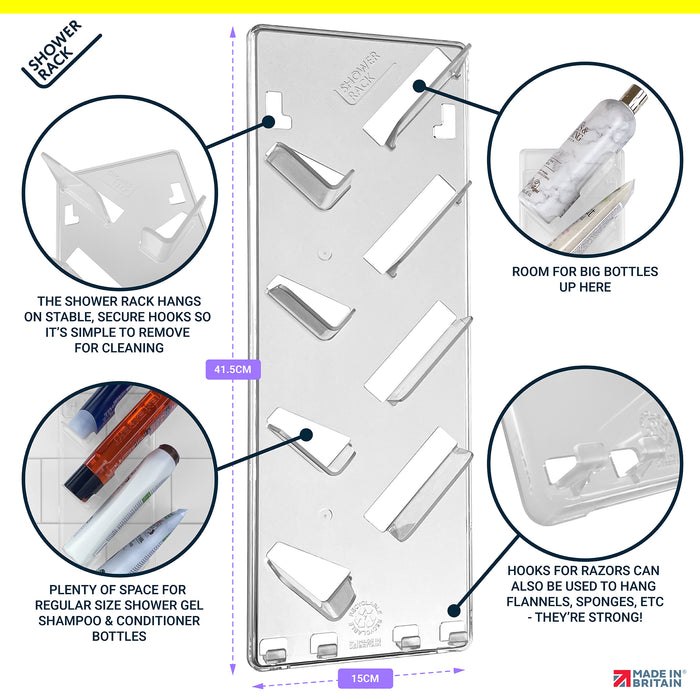 Shower Rack No Rust Shower Organiser Tidy Shower Shelf Caddie Caddy